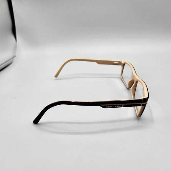 Burberry B2079 Eyeglasses Black Brown Rectangular Full Rim Frame 54-17-140 3199 - Picture 10 of 14